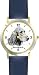 Irish Setter (SC) Dog - WATCHBUDDY&Acirc;&reg; CLASSIC DELUXE TWO-TONE THEME WATCH - Arabic Numbers-Blue Leather Strap-Women's Size-Small
