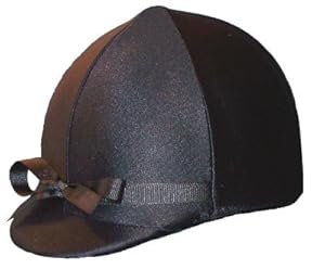 Equestrian Riding Helmet Cover - Black