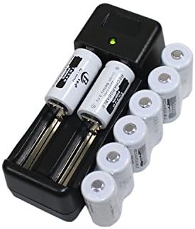 RUIZE® Brand New AC+8X16340 3.7V 2.2A Li-ion CR123A 16340 Rechargeable Battery for LED Flash Light Torch US-ship