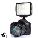 Rechargeable Ultra-Bright Dimmable 120 LED Camera Light for Canon EOS Mark 5D III / SX40 HS / T2i / T3i / 600D / 550D and More DSLR Cameras **Includes Accessory Bag **