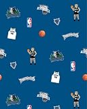 NBA Minnesota Timberwolves 035 Basketball Print Fleece Fabric by the yard