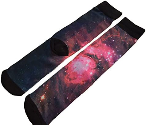 Brand New Galaxy Crew Socks with Design (Galaxy 3, Medium)