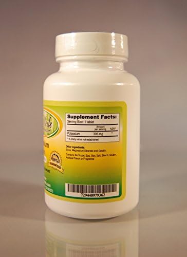 Potassium 395 mg, Made in USA - 180 (3x60) Tablets