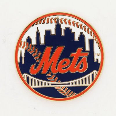 New York Mets Cloisonne Pin w/Jewelry Card