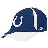 Reebok Indianapolis Colts Royal Blue 2008 Sideline L/XL Flex Fit Hat