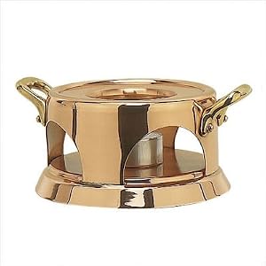 M'heritage Cuprinox Heater With Candle for Small Saucepan by 