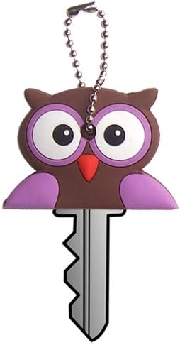 Funco Tops Quantity 3 pcs - Cute Purple Owl Key Cover/Key Cap/Key Chain