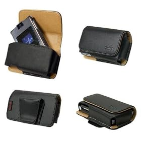 AUTHENTIC CELLET BLACK NOBLE LEATHER CASE POUCH for MOTOROLA RAZR V3 / V3i / V3m / V3xx / V3t / V3r / Samsung T809, T629, A707 SYNC, A900 / SANYO 6600 KATANA / KATANA 2, 6650 / LG VX8700 SHINE - CELLET RETAIL PACKAGING