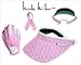 Nicole Miller Pink Ribbon Golf Glove by GloveIt (Hand=Left,Size=M,Visor=Include Matching Visor - NMV105 -) Image