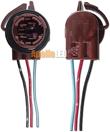 3157B 3156 3157 4157 Socket Female Adapter for Car Turn Signal Light Brake Light Tail Light Backup Reverse Light (Pack of 2)