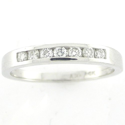 14KT White Gold Wedding Anniversary Diamond Band Bridal Ring (GH, SI, 1/4 carat)