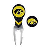 NCAA Iowa CVX Ball Mark Repair Tool and 2 Ball Markers