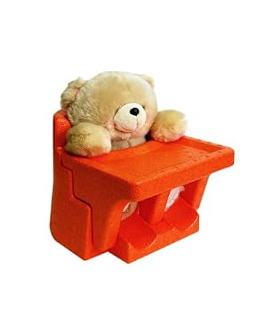 Lil' Cushi Tush Toy Seat with Forever Friends Bear - Orange