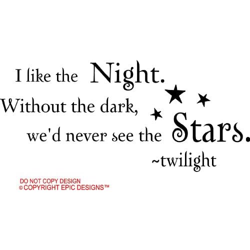 stars twilight cute wall quotes decals sayings vinyl Home & Kitchen stars twilight cute wall quotes decals sayings vinyl Home & Kitchen