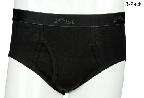 Mens 2xist 3-Pack Essentials Fly Front Briefs