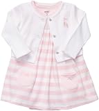 Carters Girls Newborn-12 Months Pink Leopard Cardigan Dress