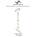 Knitter's Pride Karbonz Knitting Needles Circular 24 inch (60cm) Size US 3 (3.25mm) 110216 with 10 Colorful Stitch Markers