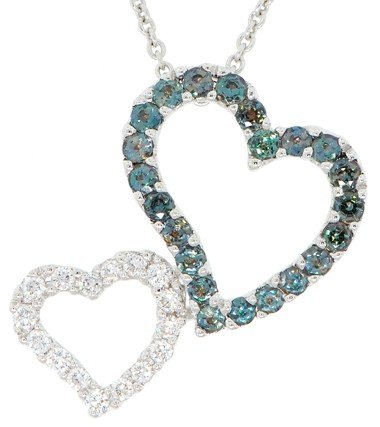 best deals AfricaGems Natural Alexandrite and Diamond Pendant in 18 kt White Gold Valentines Gift - FREE Chain Best Deals