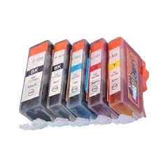 Start-Europe - 1 Satz = 5 kompatible CHIP Patronen zu PGI CLI 520 521 - Black (gro� + klein), Cyan, Magenta, Yellow - Druckerpatronen fuer Canon Pixma IP 3600 4600 4600x 4700 MP 540 550 560 620 630 640 980 990 MX 860 870 876 - Sofortiges Einsetzen der Tintenpatrone ohne Adapter - kein Chipumbau notwendig wie bei den Orginalpatronen - 100% F�llstandsanzeige - Top Tinte - Qualit�ts Ersatzpatrone