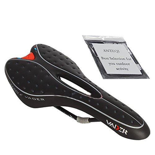 ANTEQI Vader Ptom MTB Mountain Road Bike Bicycle Cycling Saddle Seat Cushion Pad Black (VD 106)