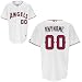 Los Angeles Angels Authentic Majestic Home Baseball Jersey YOUR NAME and Number Laser Cut and Custom SEWN with AUTHENTIC TWILL