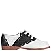SmartFit Girl's Black/White Saddle Oxford 2 M US
