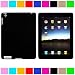 Premium Rubberized Protective Soft Silicone Skin Cover Case for Verizon Wireless New Apple iPad 2 (16GB, 32GB 64GB) 2nd Generation and AT&T Apple iPad 2nd Generation iPad 2 Wireless Tablet (Many Color Available), Black