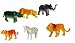Sunshine Wild Animals Rubber Set (6 Pcs, Medium) RS.299.00
