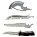 Trademark 4 In 1 Hunting Knife Set - Blade, Knife, Axe, and Saw Knives, Silver