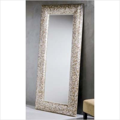 Interlude Home Soho Mosaic Floor Mirror in Mother of Pearl A317216