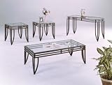 "MATRIX" DESIGN 3 PIECE COFFEE TABLE SET - Coffee Table and 2 End Tables