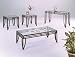 "MATRIX" DESIGN 3 PIECE COFFEE TABLE SET - Coffee Table and 2 End Tables