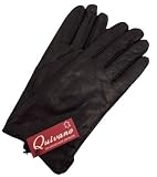 Quivano Luxury Ladies Premium Quality Genuine Soft Leather Traditional Style Cape Gloves # 301-200 - Black, 7