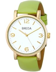 Breda Womens 2383D Analog Display Quartz Green Watch