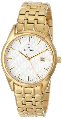 Bulova Men's 97B109 Bracelet Silver White Dial Watch