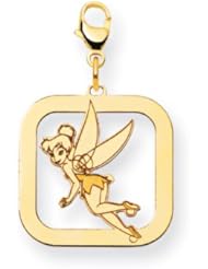 Disney Tinker Bell Square Lobster Clasp Charm