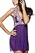 Avidlove Women Exotic Lingerie Lace Babydoll Set Halter Chemises Lingerie Purple Medium