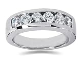 1.40 ctw Men's Diamond Ring in 18K White Gold