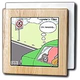 No Squid Zone - A Classic - 6 Inch Tile Napkin Holder