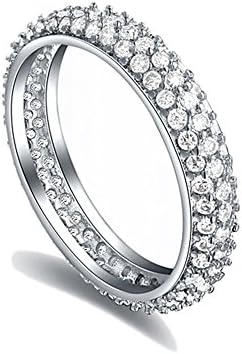 MagicGo Women's Fashion Accessories Hearts And Arrows Diamond Inlaid Zircon Gilded Gilt Ring