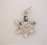 .925 Sterling Silver * SNOW FLAKE CHARM Pendant *
