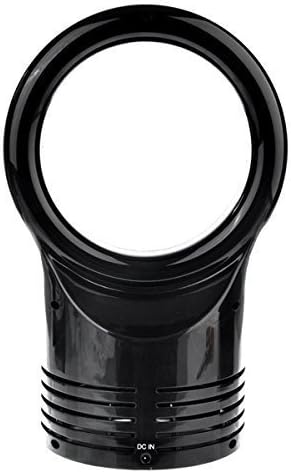 [Children Safety]Bladeless Fan Mute Bladeless Stand Fan 10 Inches With No Blade Creative Home Air Conditioner (Black)