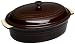 Le Creuset Stoneware Covered Oval Dish, Dark Chestnut