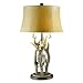 Dick Idol Antler Table Lamp in Walnut