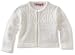 Pink Angel Baby-girls Newborn Long Sleeve Stitched Sweater, White, 3-6 Months