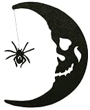 Good Tidings Half Moon with Hanging Spider Décor