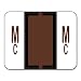 Smead Color-Coded Alphabetic Label, Mc Roll, Brown, 1 Roll (67097)
