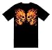 Flaming Skulls Face-Off Skeleton T-Shirt; Great Gift Ideas for Adults, Men, Boys, You...