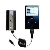 High Capacity Rechargeable External Battery Pocket Charger for the Apple iPod 80GB - uses Gomadic TipExchange Technology