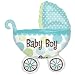 Baby Boy Buggy Shower Balloon Super Shape